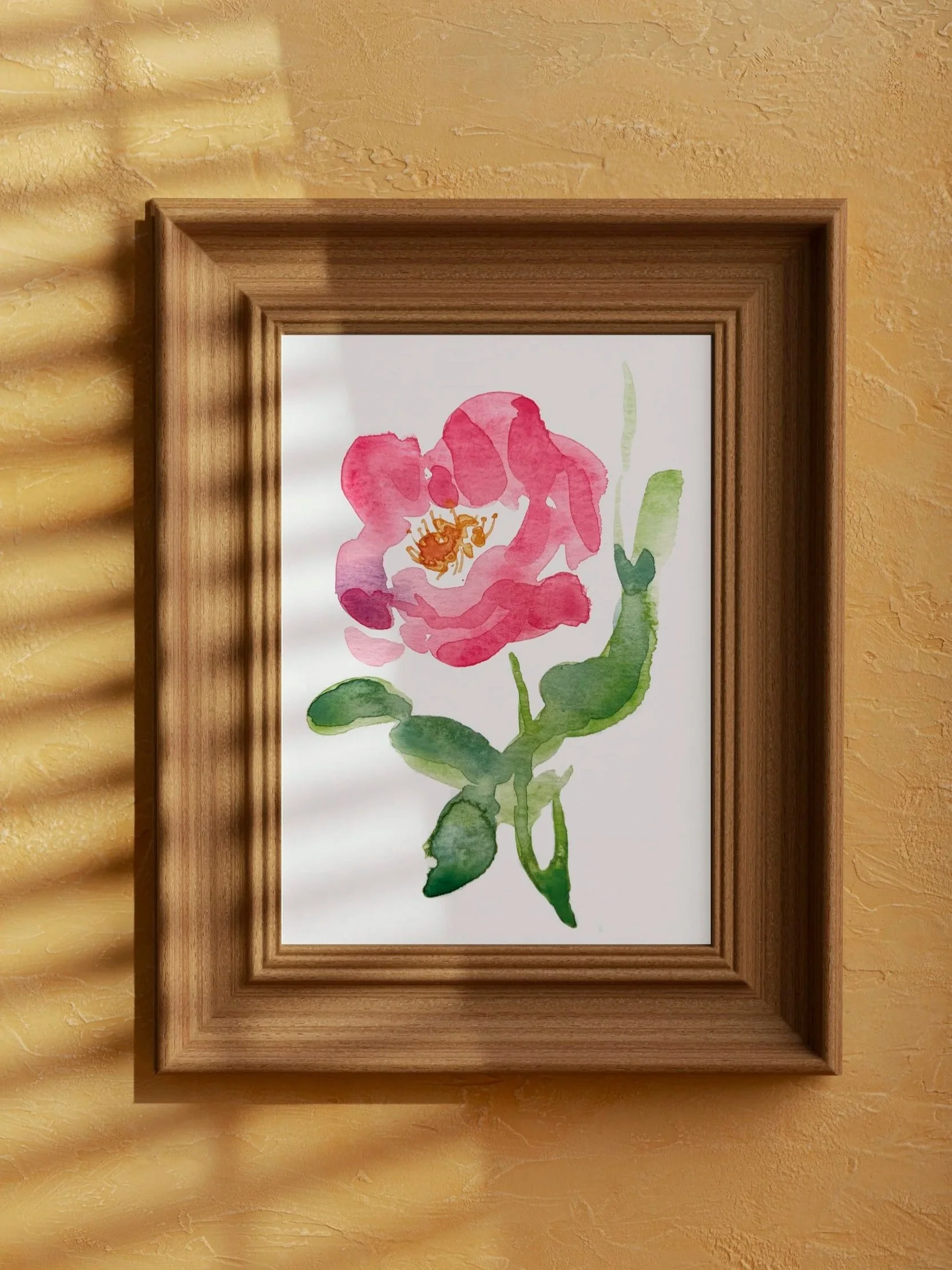 Yellow Rose - Art Print — Christina Leone Originals